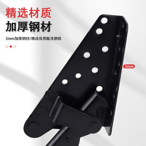Herraje para Muebles: Bisagra Plegable para Respaldo de Sofá Cama, Acero Laminado en Caliente de 2.5 mm, Conector de Fijación Ajustable Multiángulo - Product Image 5