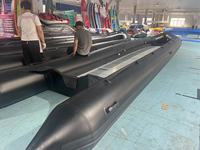 Grands Bateaux Gonflables Longs de 4,7m à 10m avec Ponton en PVC de 1,2mm pour la Pêche, la Plongée et le Sauvetage sur Lac, Fabriqués en Aluminium