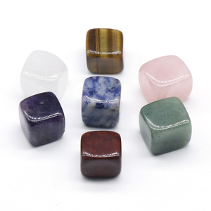 950 đầy màu sắc Chakra Yoga Stones bao gồm thạch anh tím Agate Tiger Eye Rose Quartz trắng pha lê Cubes khắc giáng sinh bán buôn - Product Image 3