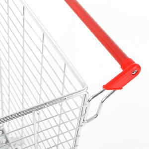 Carrello della Spesa per Supermercato, Carrello a Rete di Grande Capacità, Gabbia per Magazzino, Carrello Logistico 340L <span class=keywords><strong>con</strong></span> Ruote in PU - Product Image 2