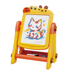 Hot Selling Dubbelzijdige Tekentafel Speelgoed Voor Kinderen Educatief Cartoon Herten Bouwsteen Leuk Populair Graffiti Tekenspeelgoed - Product Image 4