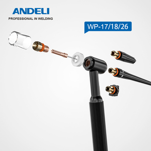 Đầu hàn TIG ANDELI kiểu ngắn, kính chắn khí cho máy hàn WP-17/18/26, bộ kính Pyrex, bền, tiện dụng, phụ kiện máy hàn GTAW - Product Image 2