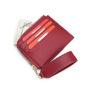 Portafoglio da Polso in Pelle PU con Portachiavi, Mini Portafoglio da Donna con 6 Scomparti per <span class=keywords><strong>Carte</strong></span> e Cerniera, con Cinturino da Polso in Pelle - Product Image 1