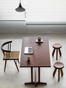 Escritorio de Oficina Rectangular Moderno y Sencillo de Madera de Teca Sólida para Apartamentos Pequeños, Uso Doméstico, Hecho en China - Product Image 2