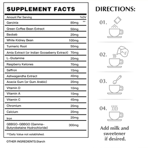 ผงกาแฟสำเร็จรูปเพื่อสุขภาพลดน้ำหนักกล่องบรรจุภัณฑ์ลดน้ำหนักลดน้ำหนักแบบผงควบคุมเพื่อลดน้ำหนัก - Product Image 6