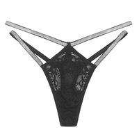 Vente chaude creux Sexy femmes pantalons Transparent Sexy filles dans un pantalon serré dentelle tongs Sexy femmes culottes