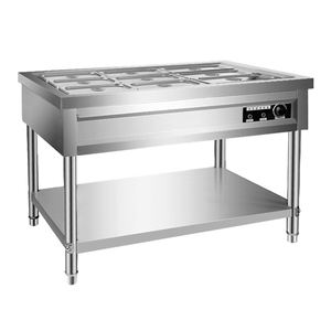 อุปกรณ์จัดเลี้ยงเชิงพาณิชย์ เครื่องอุ่นอาหารบุฟเฟ่ต์สแตนเลส CE แบบ Bain Marie - Product Image 3