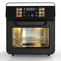 Friteuse à air intelligente en plastique grande capacité 11L avec fenêtre de visualisation, 1500W, sans huile, four électrique multifonctionnel numérique de luxe