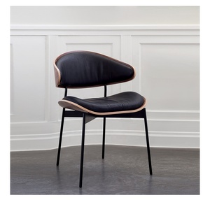 Silla de Estudio Contemporánea para Uso Doméstico con Funda de Tela para Sala de Estar con Respaldo Curvo y Suave Sillón con 4 Patas de <span class=keywords><strong>Metal</strong></span> para Habitación - Product Image 3