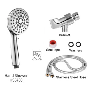 Pommeau de Douche Portable HS6703 Rond Réglable avec Fonction Massage et Amélioration de la Pression de Pluie - Product Image 1