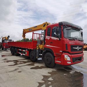 Dongfeng 8X4 Flatbed Truck Mounted 14 Ton Telescopic <b>Boom</b> Crane for Garden Seedling Transplantation - Product Image 2