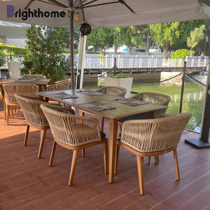 ODM OEM vente en gros de meubles de jardin extérieurs d'hôtel en rotin en aluminium avec coussin imperméable - Product Image 2