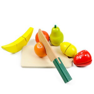 Tiktok secchio caldo per bambini giocattoli da <span class=keywords><strong>cucina</strong></span> per la prima infanzia in <span class=keywords><strong>legno</strong></span> simulazione frutta e verdura - Product Image 4