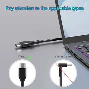 100W USB C phổ máy tính xách tay sạc cho HP <span class=keywords><strong>Lenovo</strong></span> Dell Acer ASUS Samsung MSI Ultrabook Chromebook AC Adapter với 16 lời khuyên - Product Image 2
