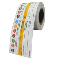 Étiquette autocollante hydrosoluble du fabricant, écologique, pour usage alimentaire par les professionnels de la préparation alimentaire