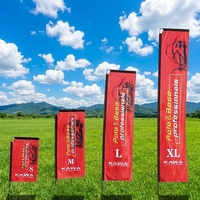 Drapeaux carrés en forme de goutte de plume imprimés sur mesure, bannières publicitaires professionnelles pour événements en intérieur et en extérieur