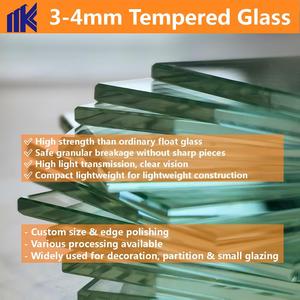 Panneaux de séparation de bureau en verre trempé, panneaux insonorisés, verre trempé transparent <span class=keywords><strong>incassable</strong></span> de sécurité - Product Image 2