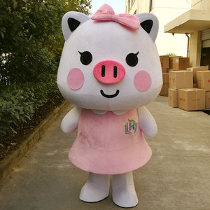 Tùy chỉnh lễ hội ăn mặc sống động như thật Kích thước đạo cụ tiêu lợn Linh Vật Trang phục người lớn - Product Image 5