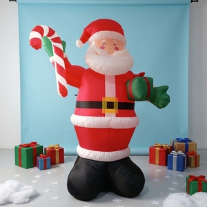 Grand modèle <span class=keywords><strong>de</strong></span> Père Noël gonflable lumineux personnalisable pour les événements d'ouverture <span class=keywords><strong>de</strong></span> centres commerciaux et la publicité <span class=keywords><strong>de</strong></span> la saison des fêtes <span class=keywords><strong>de</strong></span> Noël - Product Image 5