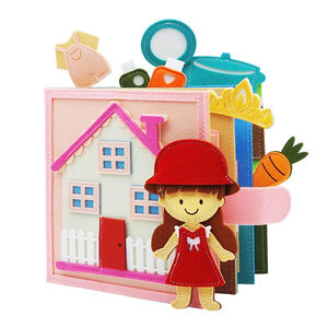 NF15-23 giocattolo educativo di apprendimento precoce sensoriale Montessori occupato si sentiva occupato libro per regali di compleanno per ragazze - Product Image 1