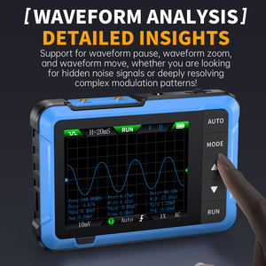 FNIRSI DSO510 nouveau 10MHz Mini générateur de Signal d'oscilloscope numérique portable 2in1 48 MS/s taux d'échantillonnage outils de réparation électronique - Product Image 3