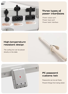 Estación <span class=keywords><strong>de</strong></span> Uñas Plegable Obox, <span class=keywords><strong>Precio</strong></span> <span class=keywords><strong>de</strong></span> Fábrica, con Bluetooth - Tipo <span class=keywords><strong>Maleta</strong></span> con Ruedas para Salón <span class=keywords><strong>de</strong></span> Manicura, Mesa <span class=keywords><strong>de</strong></span> Uñas - Product Image 4