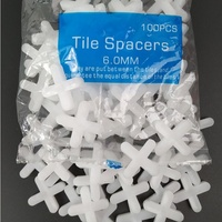 Entretoises modernes en PP/PE de 1 mm pour l'installation de carreaux, étanches, faciles à poser, clips de nivellement blancs pour carreaux muraux et de sol, garantie 1 an