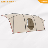 Tente de camping extra large pour 6 à 8 personnes, 210T, 75D polyester, PU3000MM, imperméable, tente de glamping pour fête de famille, glamping en plein air