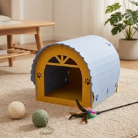 Panneaux acoustiques en feutre PET recyclé écologiques, matériau d'isolation phonique pour la réduction du bruit, pour la fabrication de niches pour chats et meubles pour animaux de compagnie.