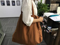 Sac fourre-tout en lin naturel écologique personnalisé de nouveau style pour l'épicerie réutilisable