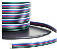 Câble plat multiconducteurs à code couleur, fil de cuivre torsadé pour connexion électronique