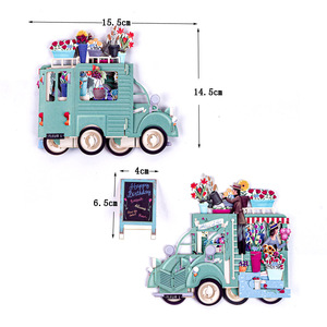 Biglietti d'Auguri 3D Stereoscopici con Veicolo Decorato per Feste di <span class=keywords><strong>Compleanno</strong></span>, Biglietti Regalo per Decorazioni di <span class=keywords><strong>Buon</strong></span> <span class=keywords><strong>Compleanno</strong></span> - Product Image 2