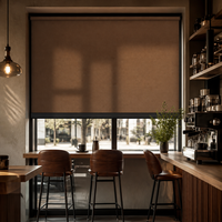 Stores à enroulement polyvalents et personnalisables en tissu, sans cordon, à arrêt libre, isolants thermiques pour fenêtres de patio