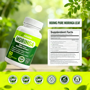Cápsulas de Moringa OEM, Polvo de Moringa Puro, Energía, Salud de la Piel, Inmunidad y Salud Intestinal, Superalimento Rico en Antioxidantes, Vitaminas y <span class=keywords><strong>Amino</strong></span>ácidos - Product Image 2