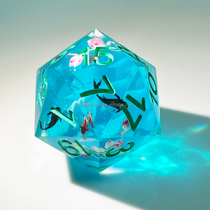 Nhà Máy Bán buôn đa diện xúc xắc bộ cho RPG bảng trò chơi hai lớp nhựa <span class=keywords><strong>DND</strong></span> rắn xúc xắc thủ công trong kho - Product Image 6