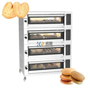 2024 4 cubiertas 8 bandejas horno para hornear pan de acero inoxidable Pizza pan pastel pan comercial equipo de panadería horno panadería