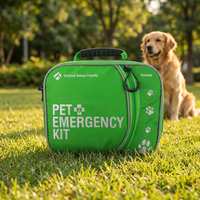 Trousse de premiers soins pour chat et chien pour la voiture, trousse d'urgence pour animaux de compagnie pour la maison, le bureau, les voyages, essentiels de camping pour chiens, trousse de premiers soins