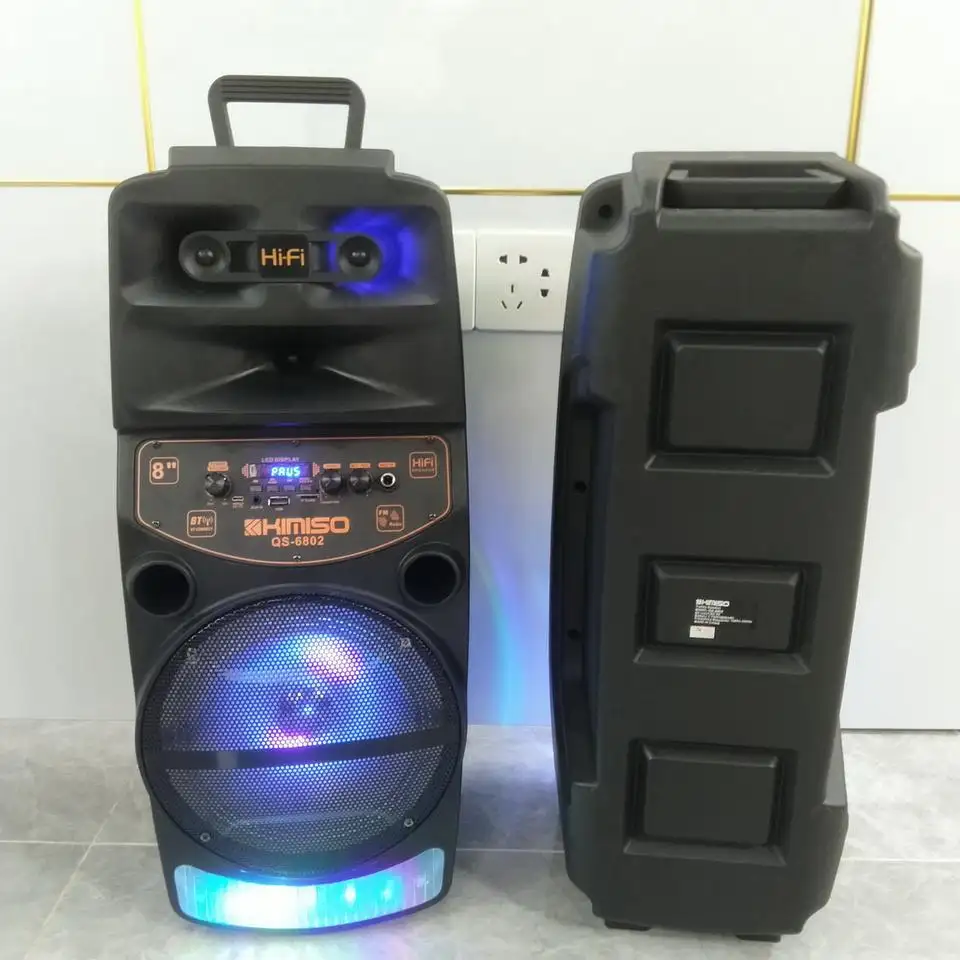 QS-6802 Kualitas Baik Speaker Nirkabel Kimiso 8 Inci Grosir Kualitas Baik untuk Pesta