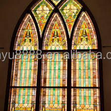 กระจกสีเคลือบเงาแบบทิฟฟานี่สั่งทำพิเศษ งานฝีมือสำหรับตกแต่งประตูและหน้าต่างห้องครัว ห้องนั่งเล่น โรงแรม และห้องน้ำ - Product Image 2