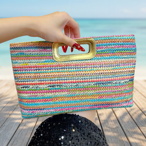 Bolsos <span class=keywords><strong>de</strong></span> mano <span class=keywords><strong>de</strong></span> paja elegantes 2026 para mujer, ideales para vacaciones, bolsos <span class=keywords><strong>de</strong></span> moda con asa superior, bolsos <span class=keywords><strong>de</strong></span> playa bohemios tejidos, bolsos <span class=keywords><strong>de</strong></span> hombro con cadena para <span class=keywords><strong>verano</strong></span> - Product Image 2