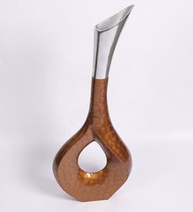 Brown Flower Big Corner Aluminum <b>Vase</b> For Usage Home Hotel Restaurant Wedding Party Occasions Commercial Buyers <b>Vintage</b> Unique - Product Image 3