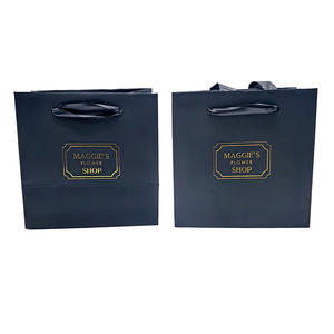 कस्टम लोगो मुद्रित लक्जरी यूरो टोटे पेपर उपहार बैग, बुटीक पैकेजिंग खरीदारी बैग, लोगो के साथ कागज बैग - Product Image 1