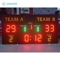 Tableau d'affichage numérique LED étanche (affichage du score en temps réel) ~ Utilisation intérieure/extérieure, télécommandé, Football américain & Rugby