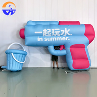 Modèle gonflable personnalisé en tissu Oxford avec ventilateur intégré, idéal pour la promotion publicitaire en été dans les centres commerciaux et les événements extérieurs