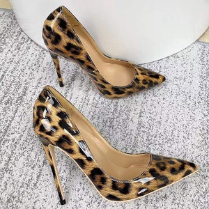 Scarpe da Ufficio con Tacco Alto Sopra i 8 cm, Stampa Leopardata Sfumata, per Donna 2026, con Aumento di Altezza, Fornitura per AliExpress - Product Image 6