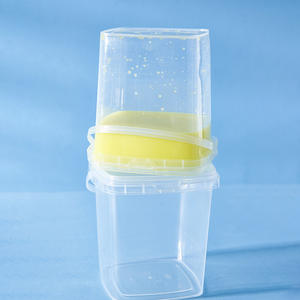 Vaso de Plástico PP Transparente Cuadrado de 1000 ml para Té de Frutas, Té con Leche, Jugo y Bebidas, Moldeado por Inyección, con Logotipo Personalizado, Venta al Por Mayor - Product Image 6