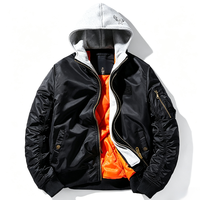 Nouvelle veste épaisse de style automne-hiver, fermeture éclair, réversible, à manches longues, formelle, à capuche, grande taille, en polyester/coton