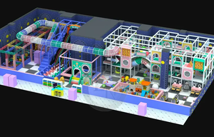 Équipement de terrain de jeux intérieur personnalisé en usine, grand toboggan et centre de divertissement pour enfants, terrain de jeux intérieur pour enfants à vendre - Product Image 6