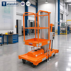 Plateforme élévatrice à double mât 8m 150kg pour rayonnages de supermarché en aluminium - Product Image 2
