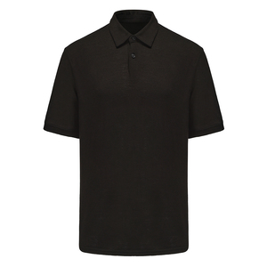 T-shirt de randonnée pour homme, en laine mérinos respirante, à séchage rapide, pour l'été, avec col brodé, imprimé court tricoté, pour l'extérieur - Product Image 1